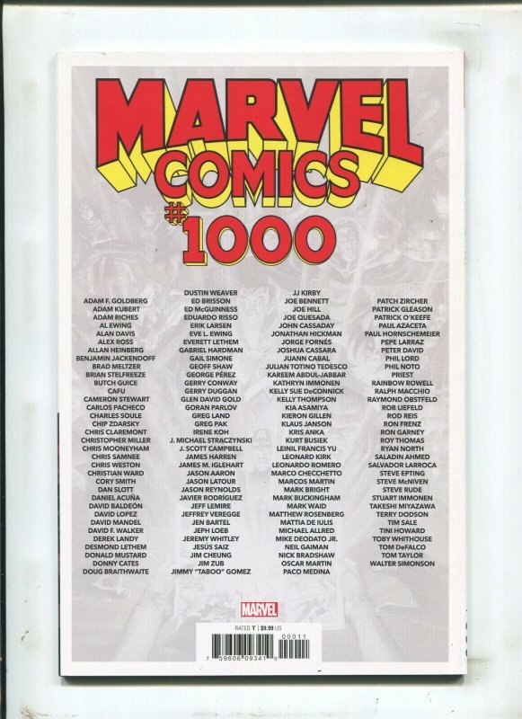 Marvel Comics #1000 - Alex Ross Cover (9.2OB) 2019