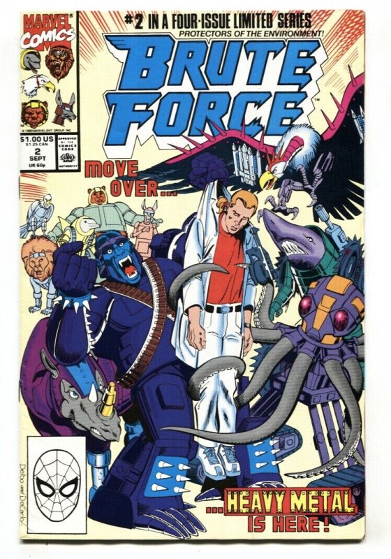 Brute Force #2 1990 comic book Marvel VF/NM