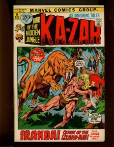 (1971) Astonishing Tales #9 - FEATURING KA-ZAR (1ST SOLO ISSUE)! (7.0/7.5)