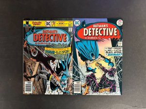 Detective Comics (1937) #463 NM- (9.2) + 464 VF- (7.5) Set