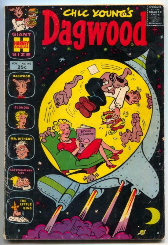 Dagwood #140 1965- giant size- rocket cover VG