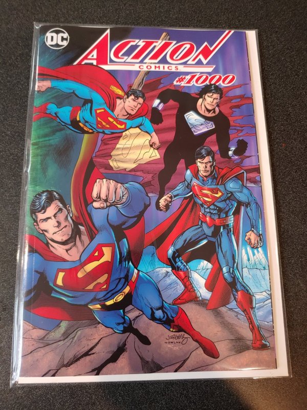 ACTION COMICS 1000 DAN JURGENS DYNAMIC FORCES COLOR WRAP VARIANT SUPERMAN NM!