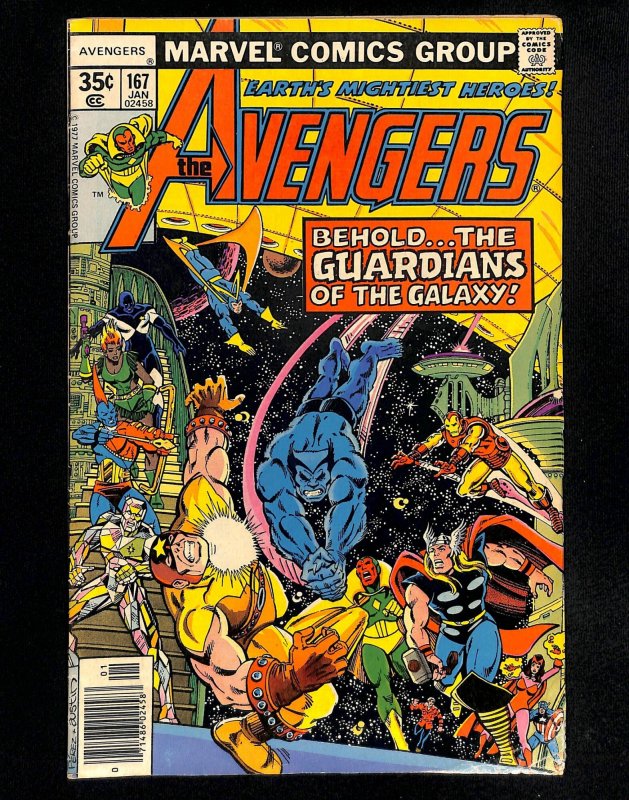 Avengers #167 Guardians of the Galaxy!