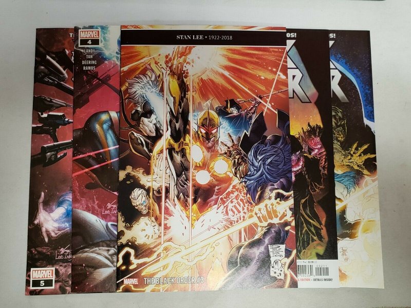 Black Order (Marvel 2018) #1-5 1 2 3 4 5 Complete Set | Thanos 