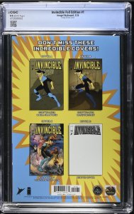 INVINCIBLE #1 CGC 9.9 MINT Lipwei Chang Foil Exclusive HTF MegaCon Variant