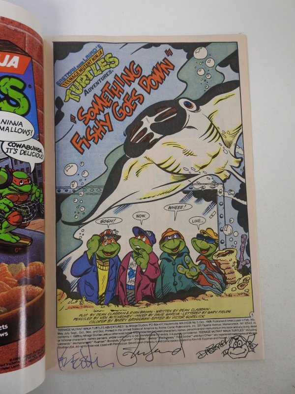 Teenage Mutant Ninja Turtles Adventures #5 (1989) VF+ Condition! Signed no cert