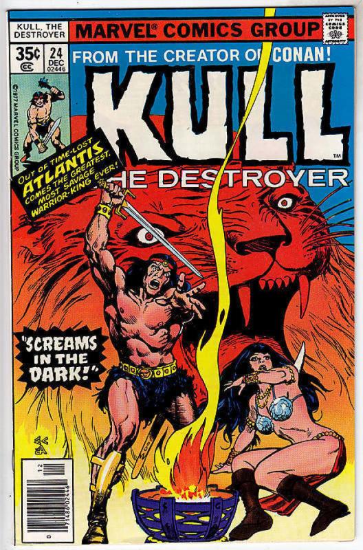 KULL the CONQUEROR #24, VF/NM, Robert E Howard, 1971 1977, King, Destroyer