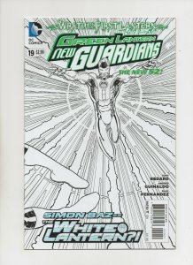 Green Lantern New Guardians #19 - Sketch Variant - (Grade 9.2) 2013