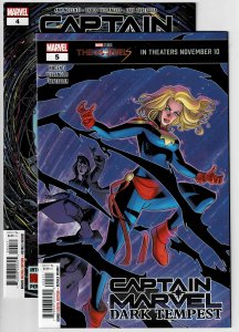 Captain Marvel: Dark Tempest #5 & #4A (2024) NM+ (9.6) BOGO (See Desc.) (d)