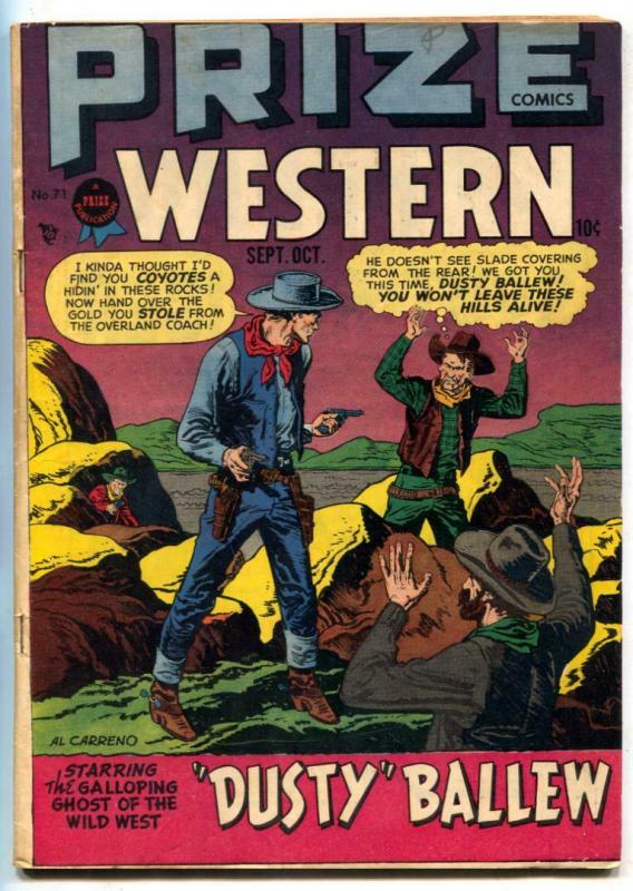 Prize Comics Western #71 1948- Dust Ballew VG/F