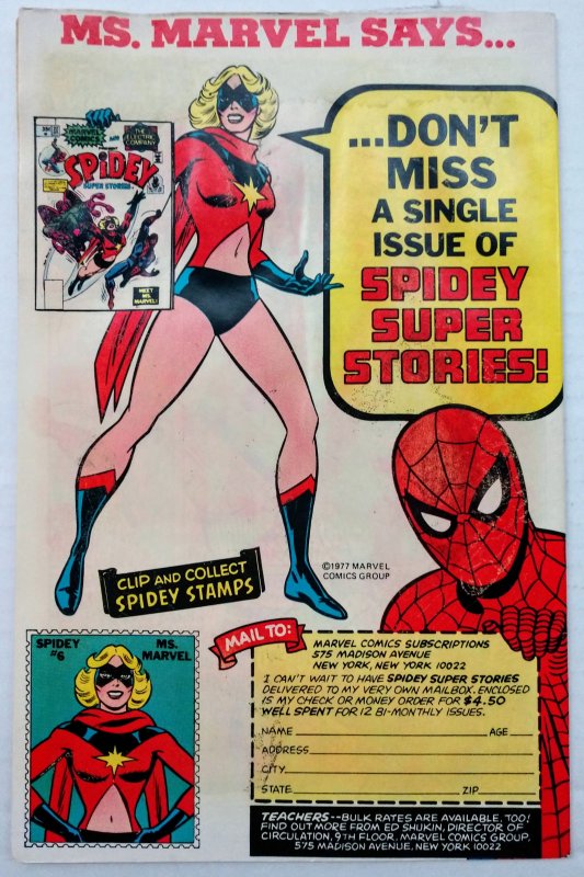 Spidey Super Stories #22 NEWSSTAND (VG/FN, 1977)