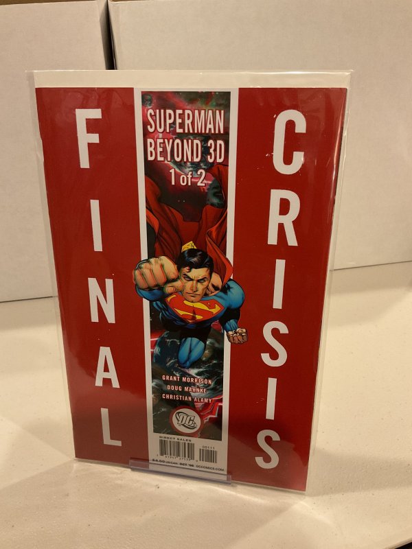 Final Crisis: Superman Beyond 3D #1  Sliver Cover  9.0 (our highest grade)