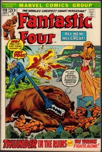 Fantastic Four #118 - Crystal & Lockjaw (8.5) 1972