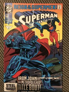 SUPERMAN MAN OF STEEL #23 : DC 7/93 NM-; Early John Henry Steel