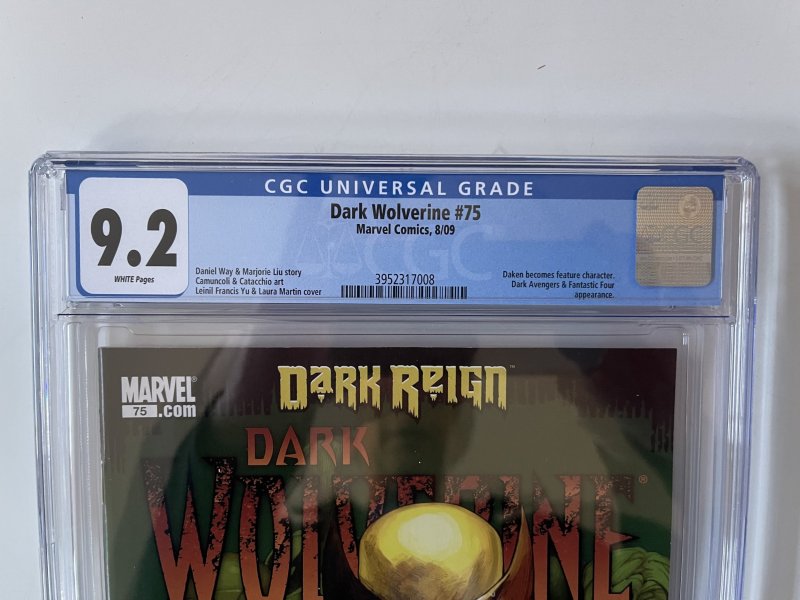 Dark Wolverine #75 CGC 9.2 Leinil Francis Yu — Daken becomes feature character