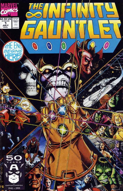 Infinity Gauntlet #1 VF/NM; Marvel | Jim Starlin/Ron Lim - we combine shipping 