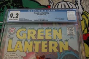 Green Lantern #37 (DC, 1965) CGC NM- 9.2 Off-white to white pages