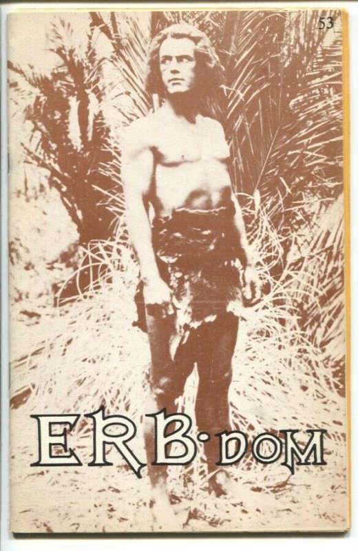 ERB-dom #53 1971-early Burroughs & Tarzan fanzine-buy/sell ads-K.C. Searle-FN