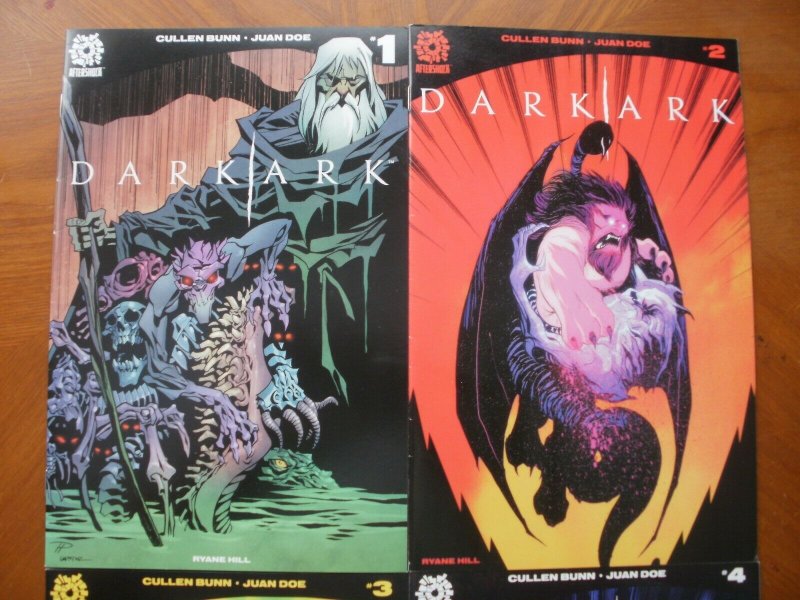 4 Near-Mint Aftershock Comic: DARK ARK #1 #2 #3 #4 (2017) Bunn Doe Hill Sharpe