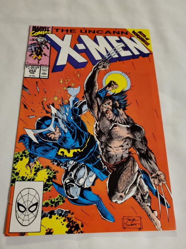 Uncanny X-Men 258 Near Mint  Cover by Jim Lee