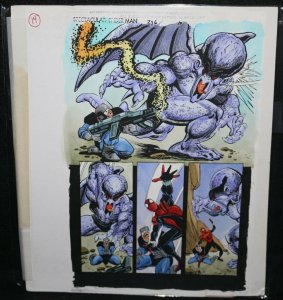 Spectacular Spider-Man #236 p.10 Color Guide Art - Ben Reilly by John Kalisz