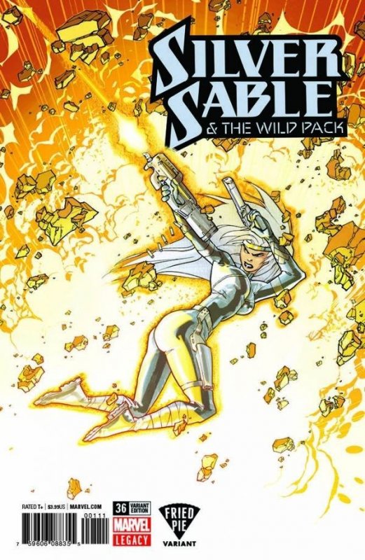 Silver Sable and the Wild Pack #36 Fried Pie Cover (2018)