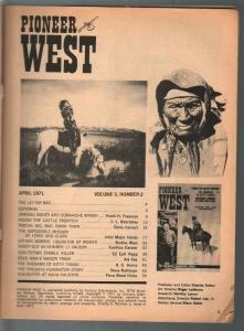 Pioneer West 4/1971-Century-Frederic Remington-Lewis & Clark-pulp thrills-VG