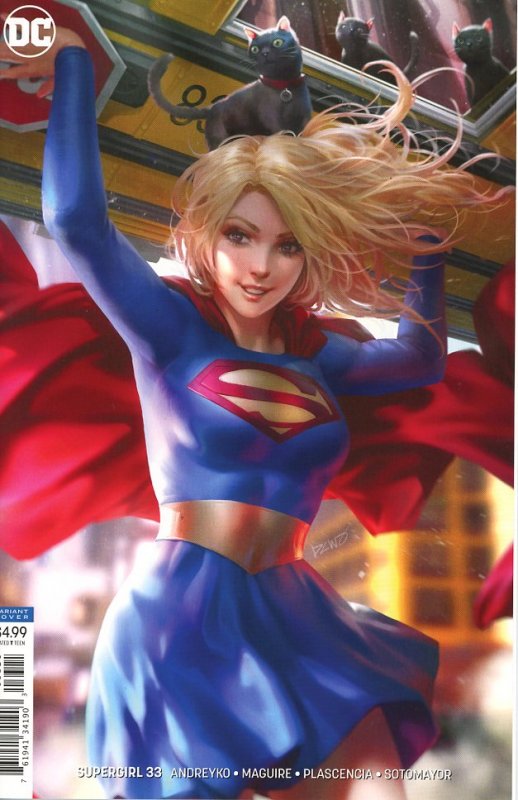 Supergirl 33  Derrick Chew Variant Cover   9.0 (our highest grade)