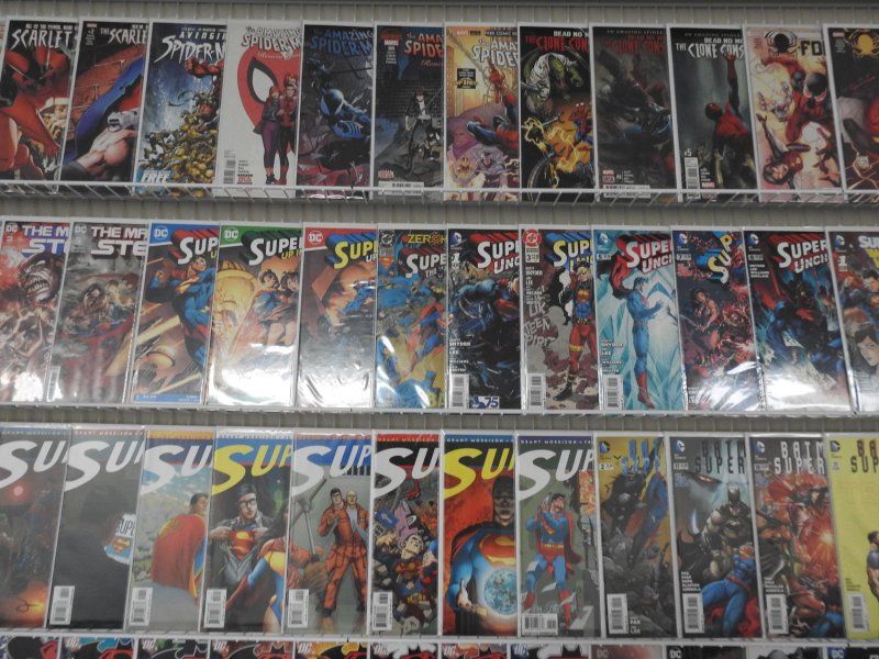 Huge Lot 140+ Comics W/ Batman/Superman, Spider-Man+ Avg VF-NM Condition!