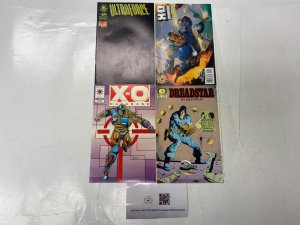 4 MARVEL comic books Ultraforce X-O Manowar #1 Database #1 Dreadstar #3 36 KM40