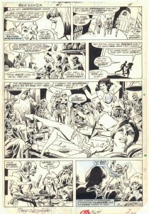 Red Sonja #1 p.9 - Red Sonja and Zora in Bar Babes Dancing 1983 by Tony DeZuniga