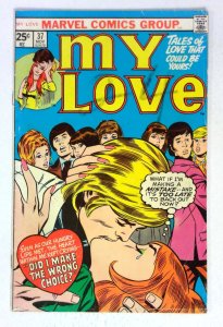 My Love #37 romantic scene 1975 Marvel VG