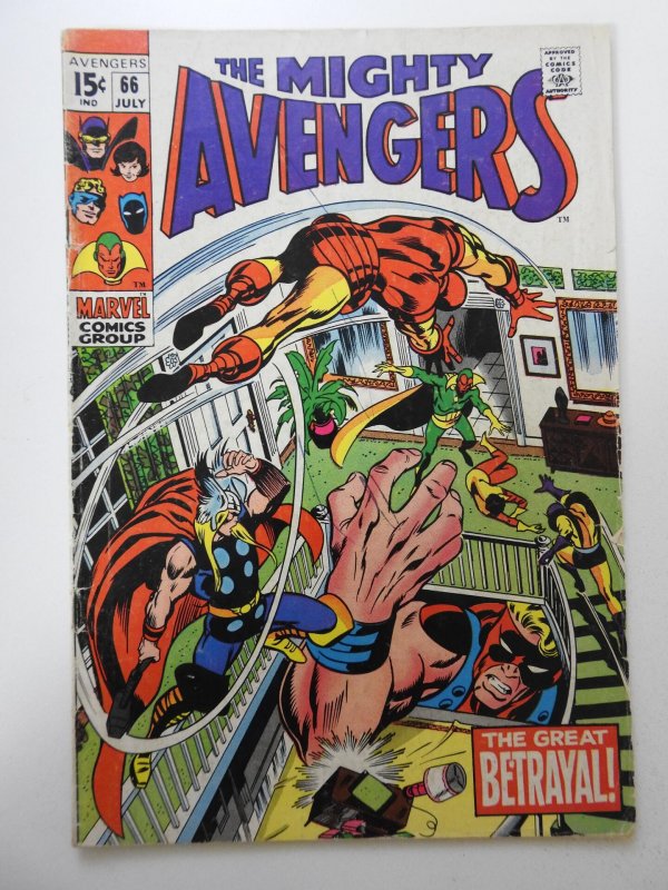 The Avengers #66 (1969) VG Condition! ink front cover