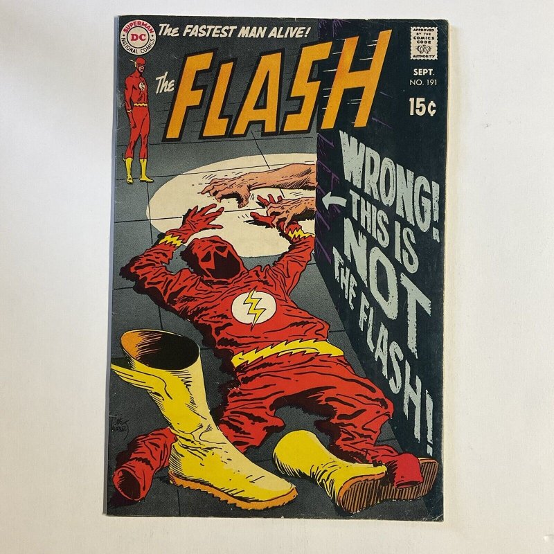 FLASH 191 1969 DC COMICS VG/FN VERY GOOD/FINE 5.0