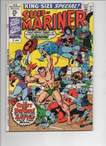 SUB-MARINER #1 K-S Special, FN, Stan Lee, Gene Colan,1968 1971, Silver age