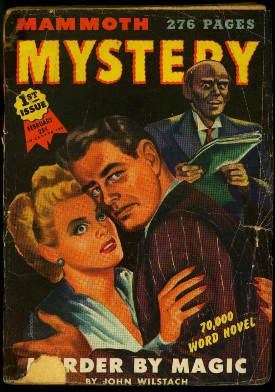 Mammoth Mystery Pulp #1 February 1945- Robert Bloch- Bruno Fischer G+