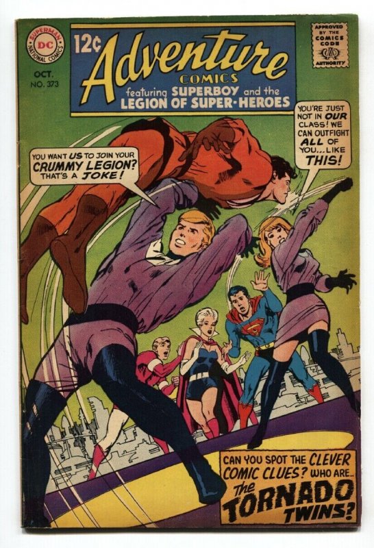 Adventure Comics #373 1968  Tornado Twins- Superboy - comic book