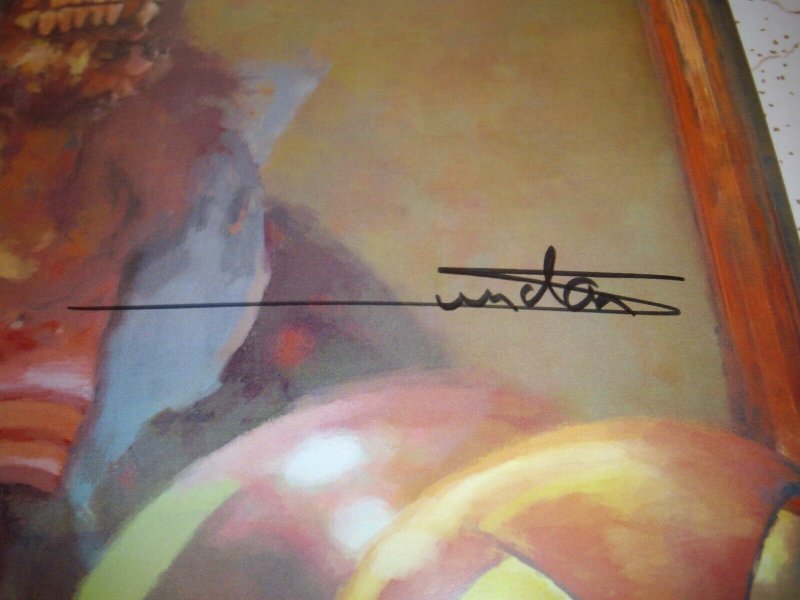 Arthur Suydam Signed Marvel Zombies Iron Man Print with COA 17x11