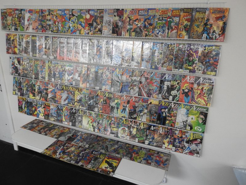 Huge Lot 140+ Comics W/ Superman,  JLA, Action Comics+ Avg VF Condition!!