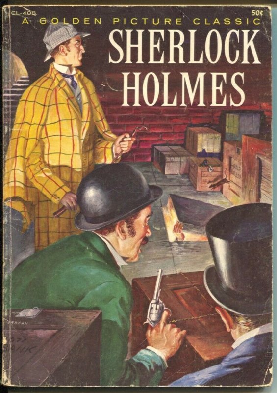 Sherlock Holmes #CL-408-1957-Golden Picture Classic-Tom Gill art-VG