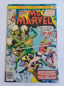 Ms Marvel #2 newsstand - 1977 - FN