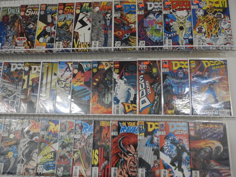 Huge Lot of 150+ comics W/ Doom, Ravage, Ghost Rider + Avg VF Condition.