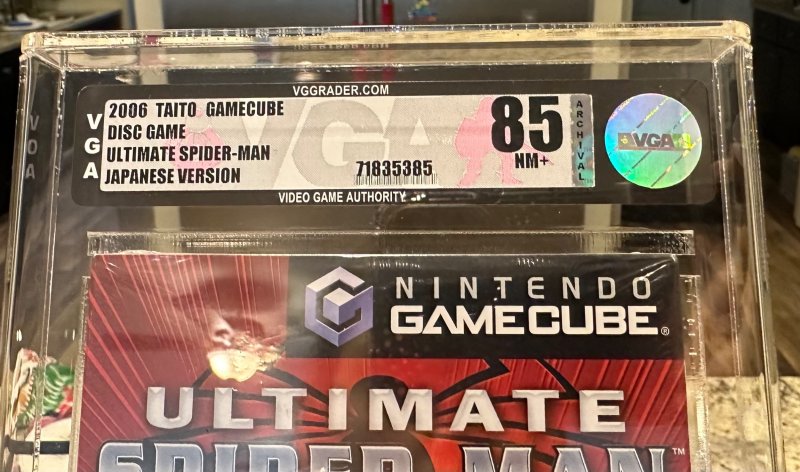 Very RARE JAPANESE ULTIMATE SPIDER-MAN GAMECUBE GC VGA Graded 8.5 NM+