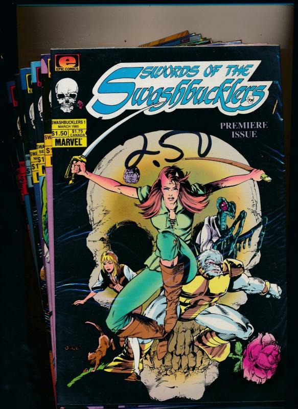 Epic Comics Set of 12 WORDS OF THE SWASHBUCKLERS #1-12 VF/NM (PF61) 