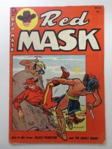 Red Mask #42 (1954) W/The Ghost Rider!! Beautiful VG+ Condition!