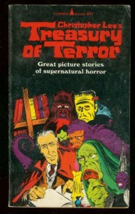 CHRISTOPHER LEE TREASURY OF TERROR PAPERBACK 1966-COMIC VG