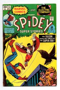 Spidey Super Stories #13 - Falcon - Electric Company - 1975 - FN/VF