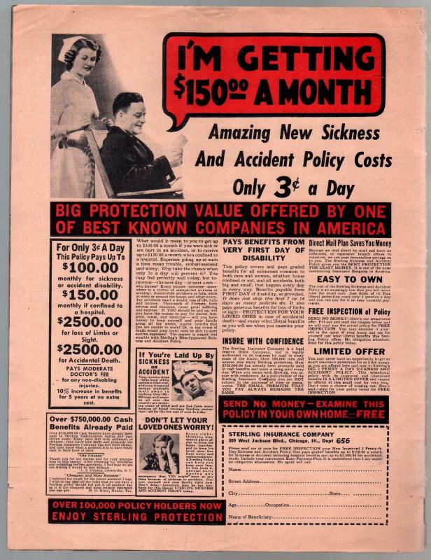 Slick #1 9/1941-showgirls-1st issue-Betty Hutton-Earl Moran-Nazi's-VF-