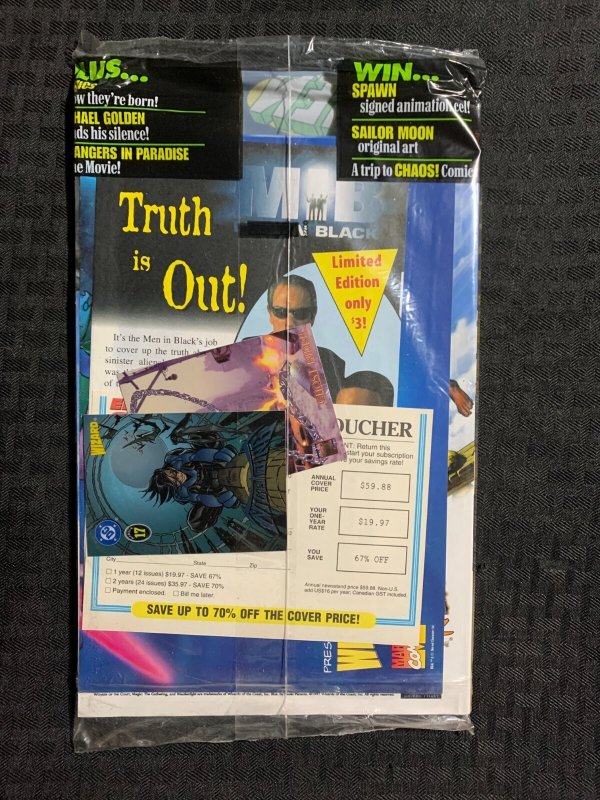 1997 WIZARD Magazine #72 SEALED X-Men / Batman / Villains w/ Inserts