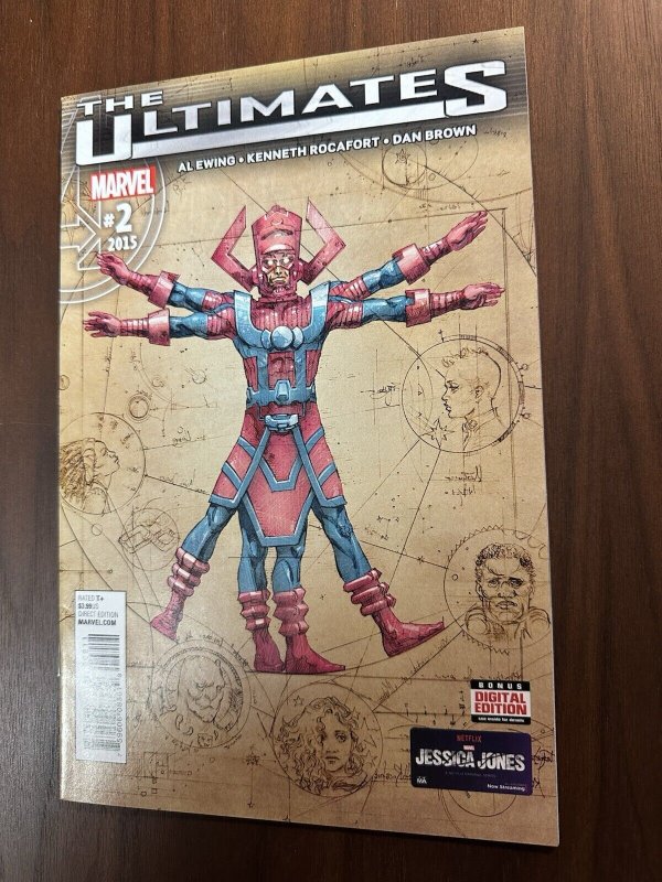 Ultimates #2A VF+ 1st App. Of Galactus the Lifebringer (Marvel 2016)